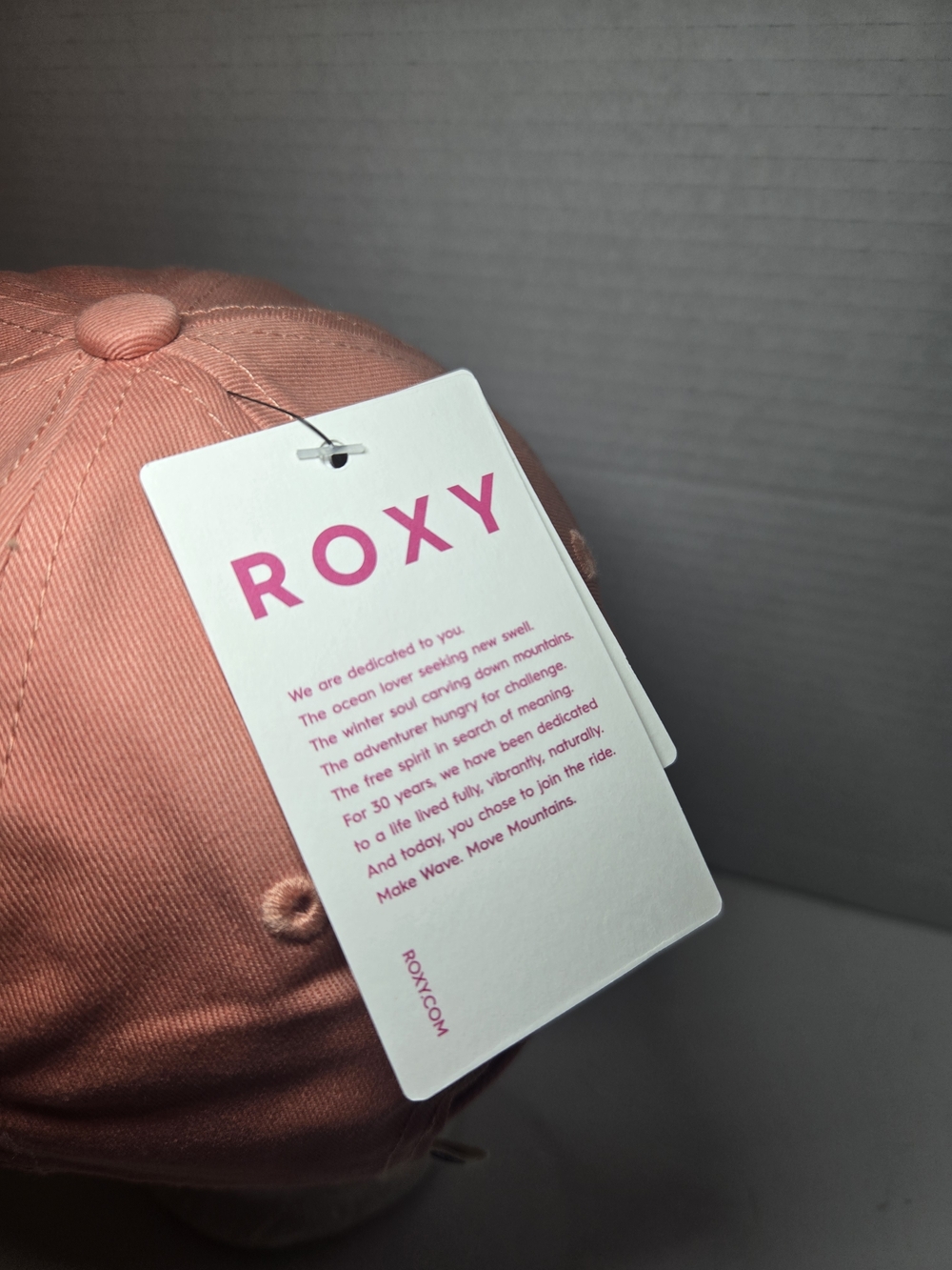 Pink Script Roxy Baseball Cap - Picture 5 of 6